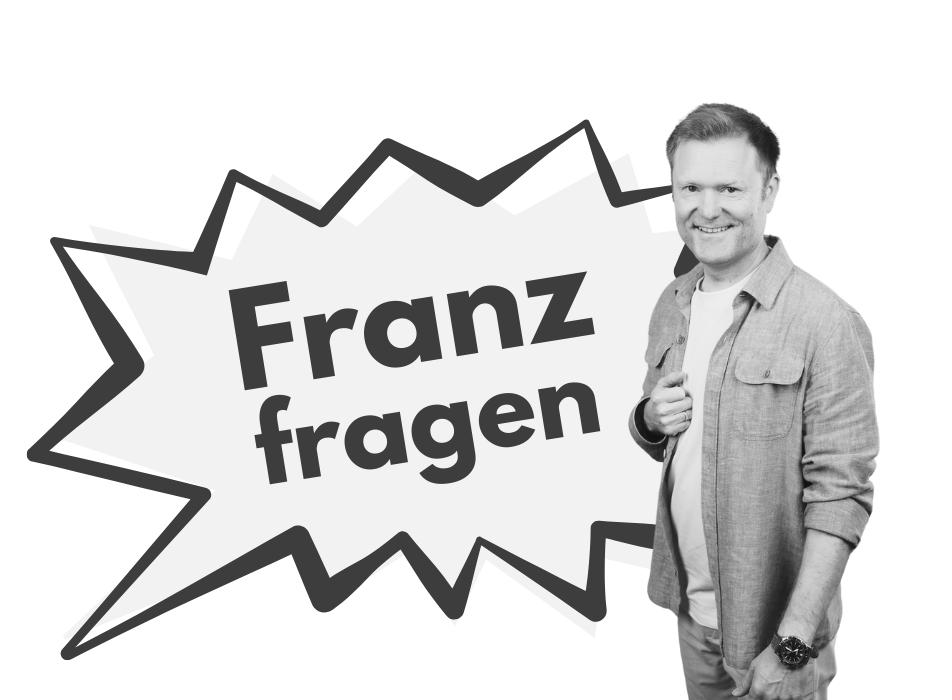 Bei Versicherungsfragen, Franz fragen. Berufsunfähigkeit absichern. Altersvorsorge mit ETFs